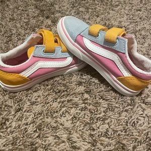 Gently worn toddler girls vans size 9